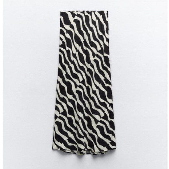 Zara Printed Midi Skirt - Picture 1 of 3
